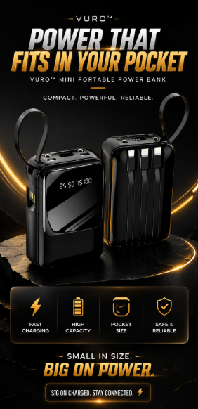VURO™ mini portable power bank